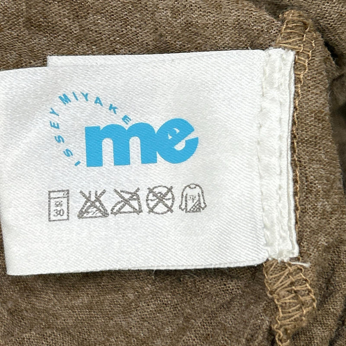 MeISSEYMIYAKE ミーイッセイミヤケ MI32JK372 ブラウン シワ加工 ハイネックカットソー トップス