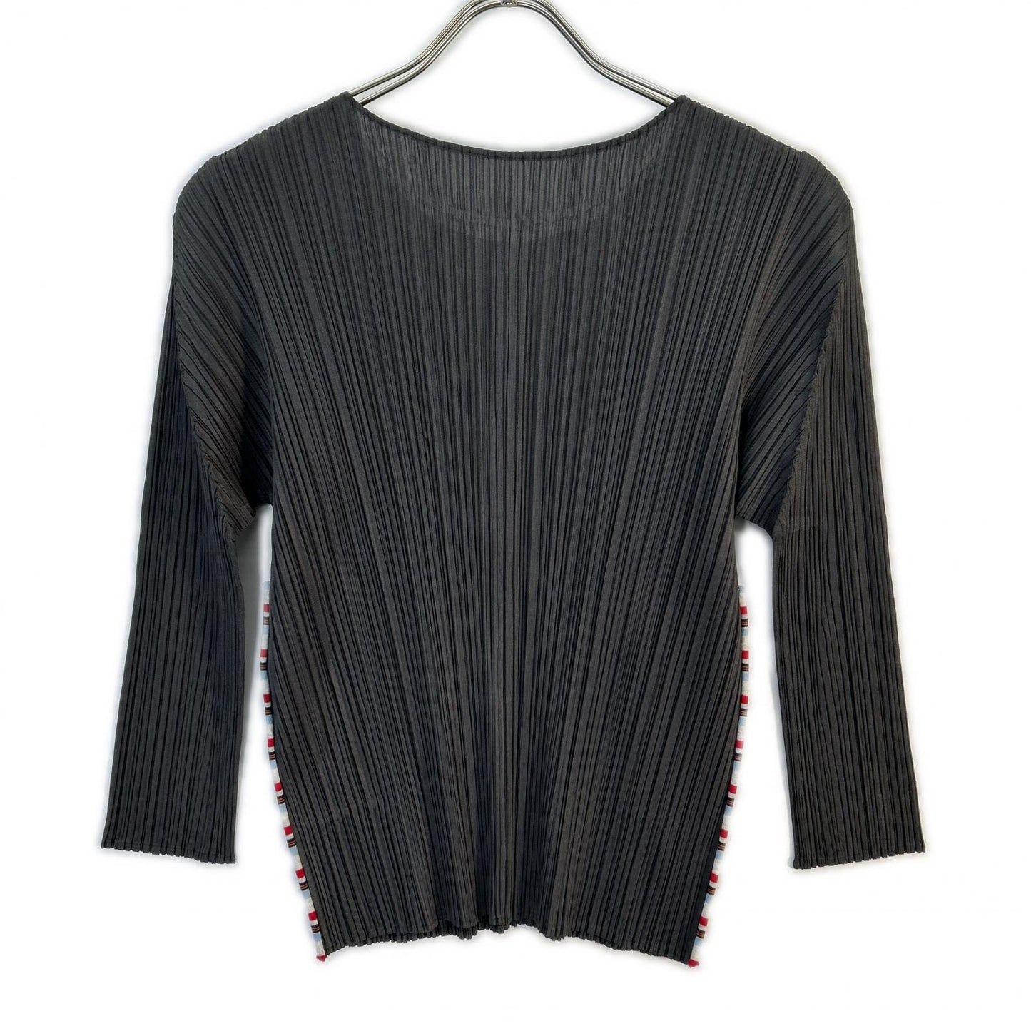 PP43-JK652 Gray Centerline Pleated Cut-and-Sew Top 3 (Women's)