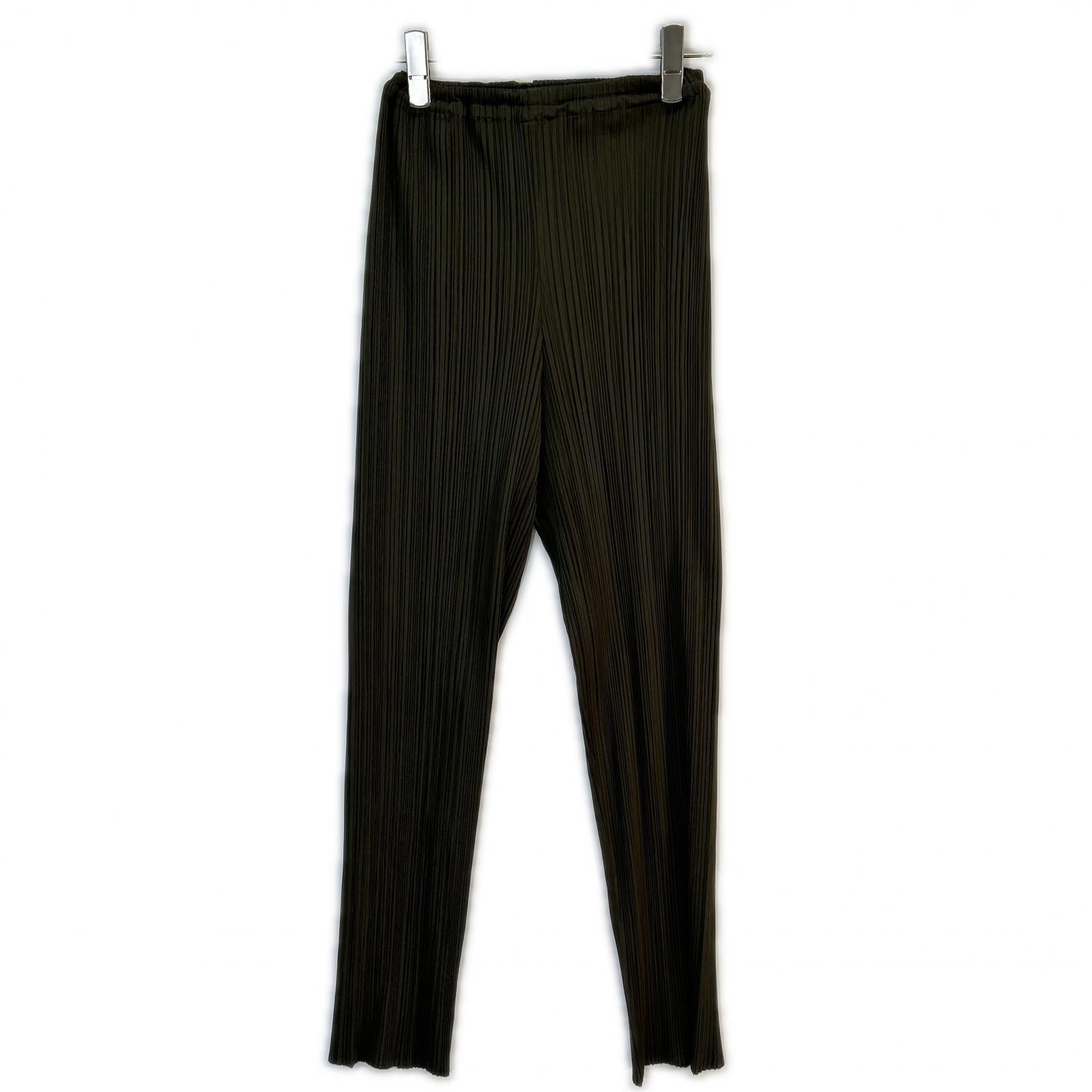 PP43-JF609 Pleated Straight Pants Bottoms 2 Ladies