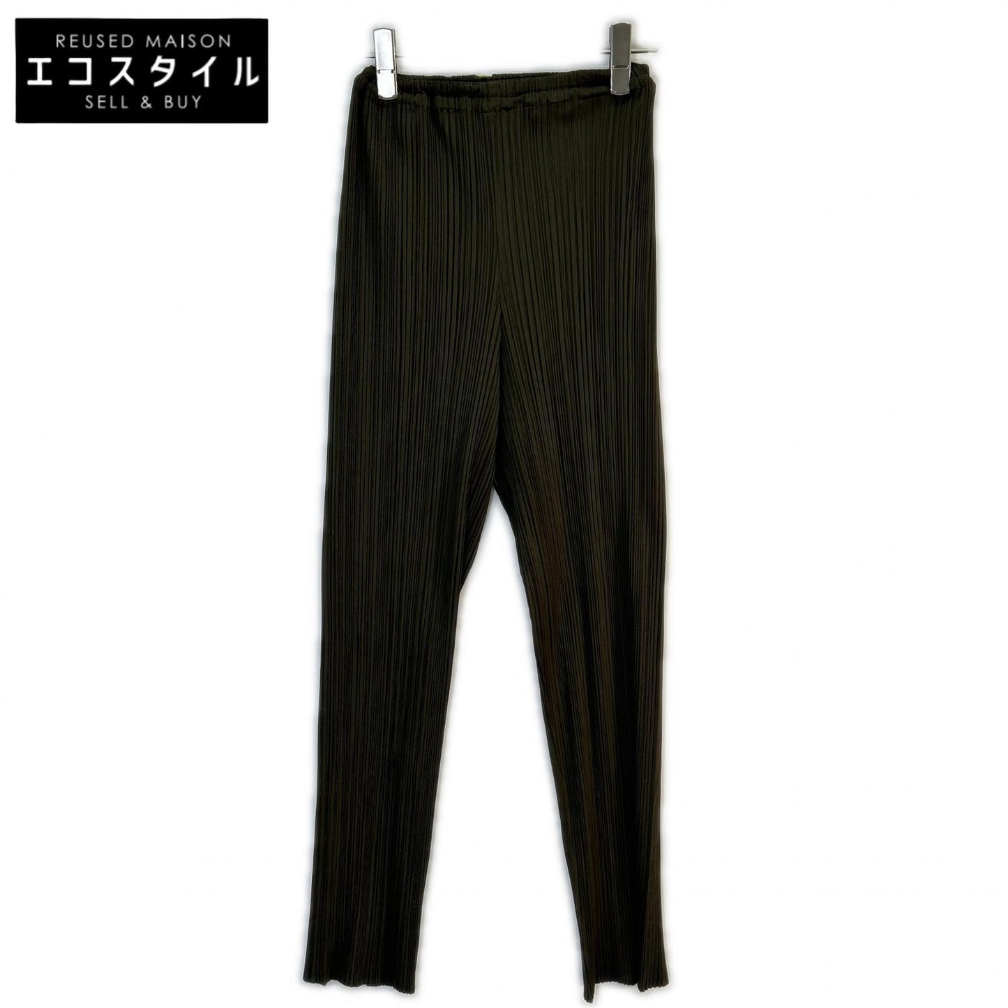PP43-JF609 Pleated Straight Pants Bottoms 2 Ladies
