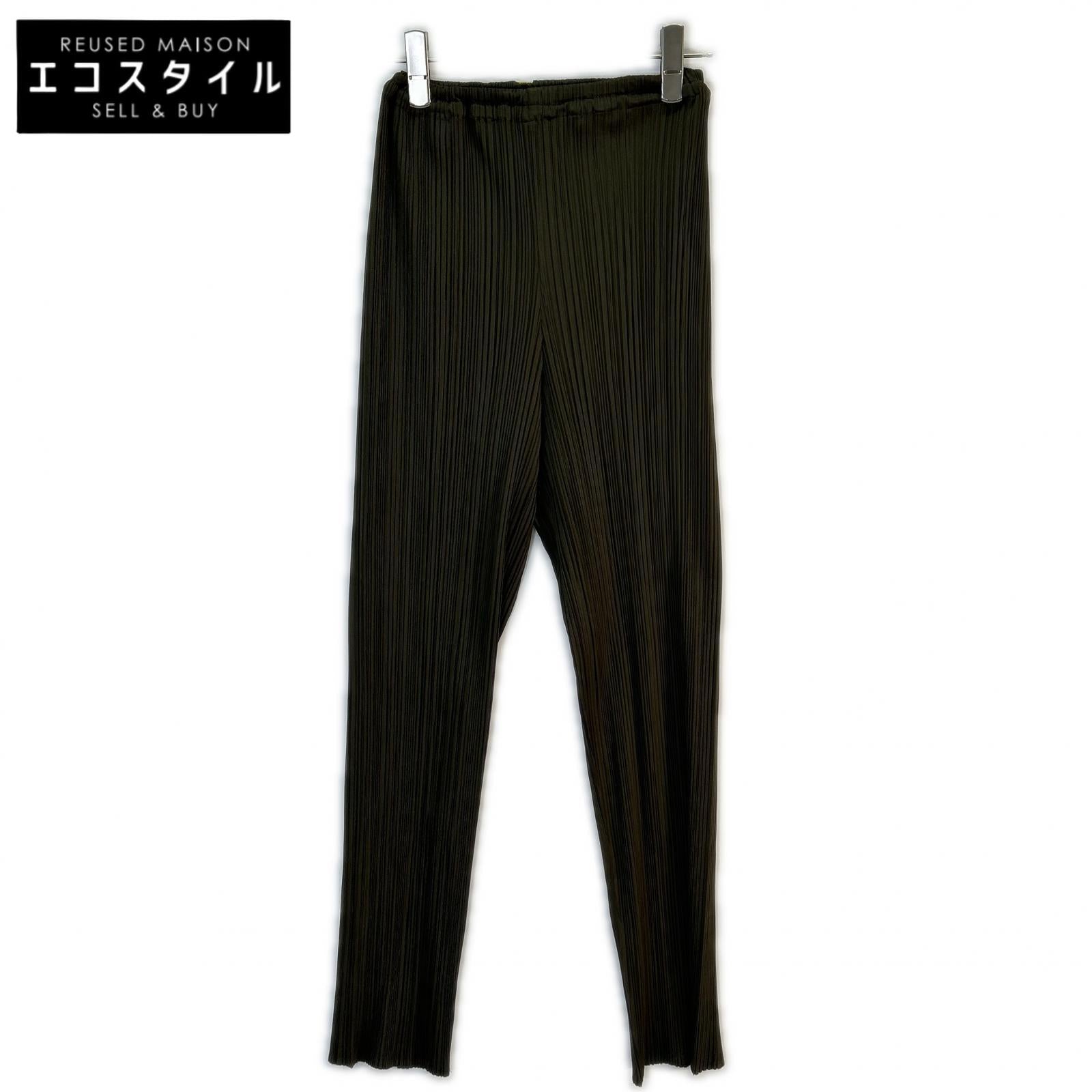 PP43-JF609 Pleated Straight Pants Bottoms 2 Ladies