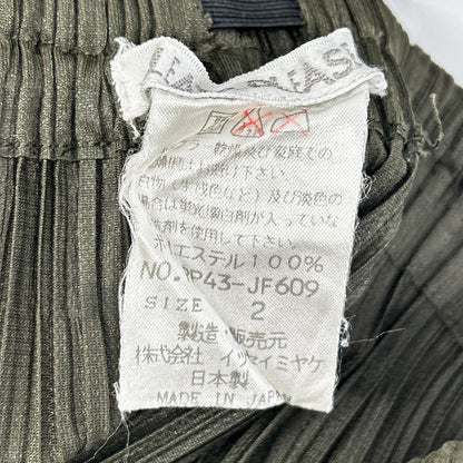 PP43-JF609 Pleated Straight Pants Bottoms 2 Ladies
