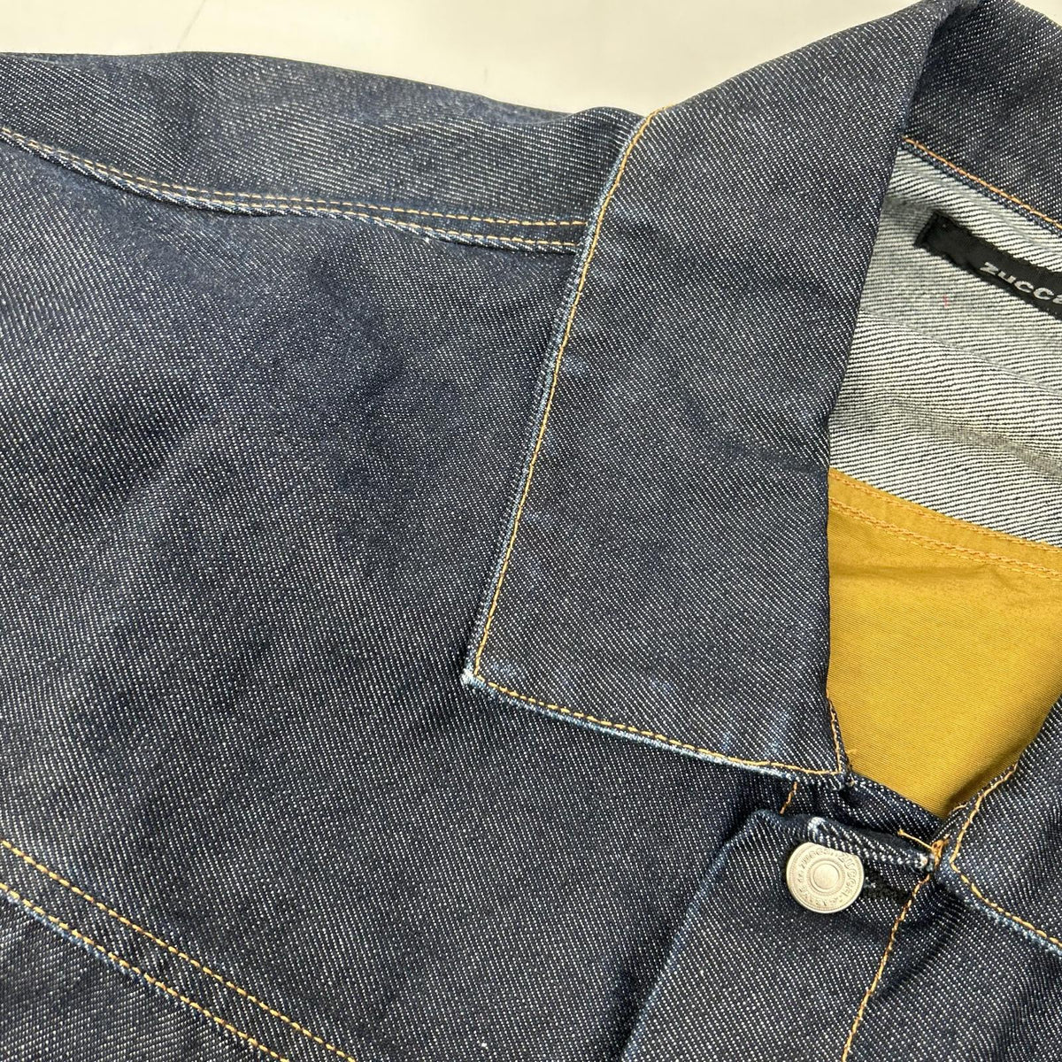 ZUCCA ズッカ CZ98ーFC728 ベージュ 背面ナイロン切替Gジャン ジャケット