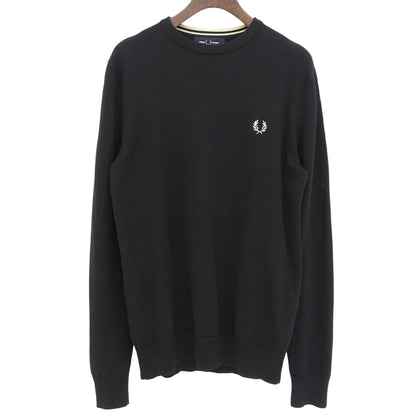新品同様 Classic Crew Neck Jumper ウール コットン トップス メンズ ブラック S K9601 トップス S メンズ