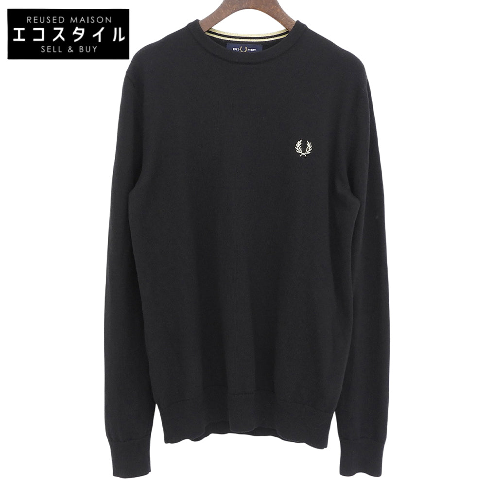 Like New Classic Crew Neck Jumper Wool Cotton Top Men's Black S K9601 Tops S Men's