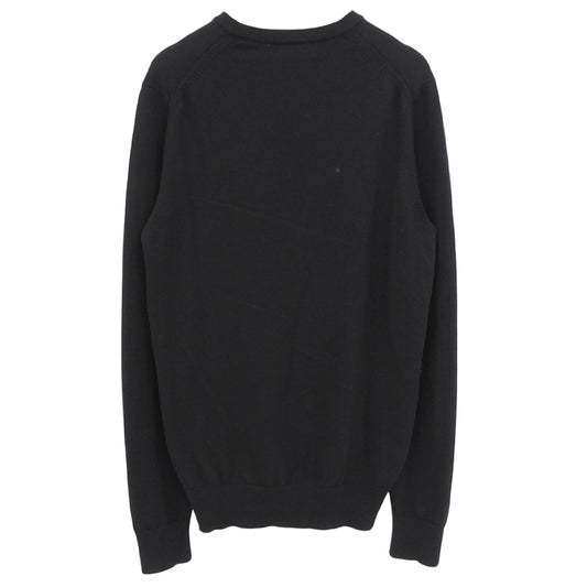 Like New Classic Crew Neck Jumper Wool Cotton Top Men's Black S K9601 Tops S Men's