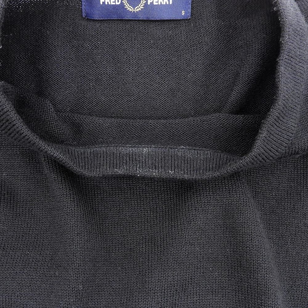 新品同様 Classic Crew Neck Jumper ウール コットン トップス メンズ ブラック S K9601 トップス S メンズ