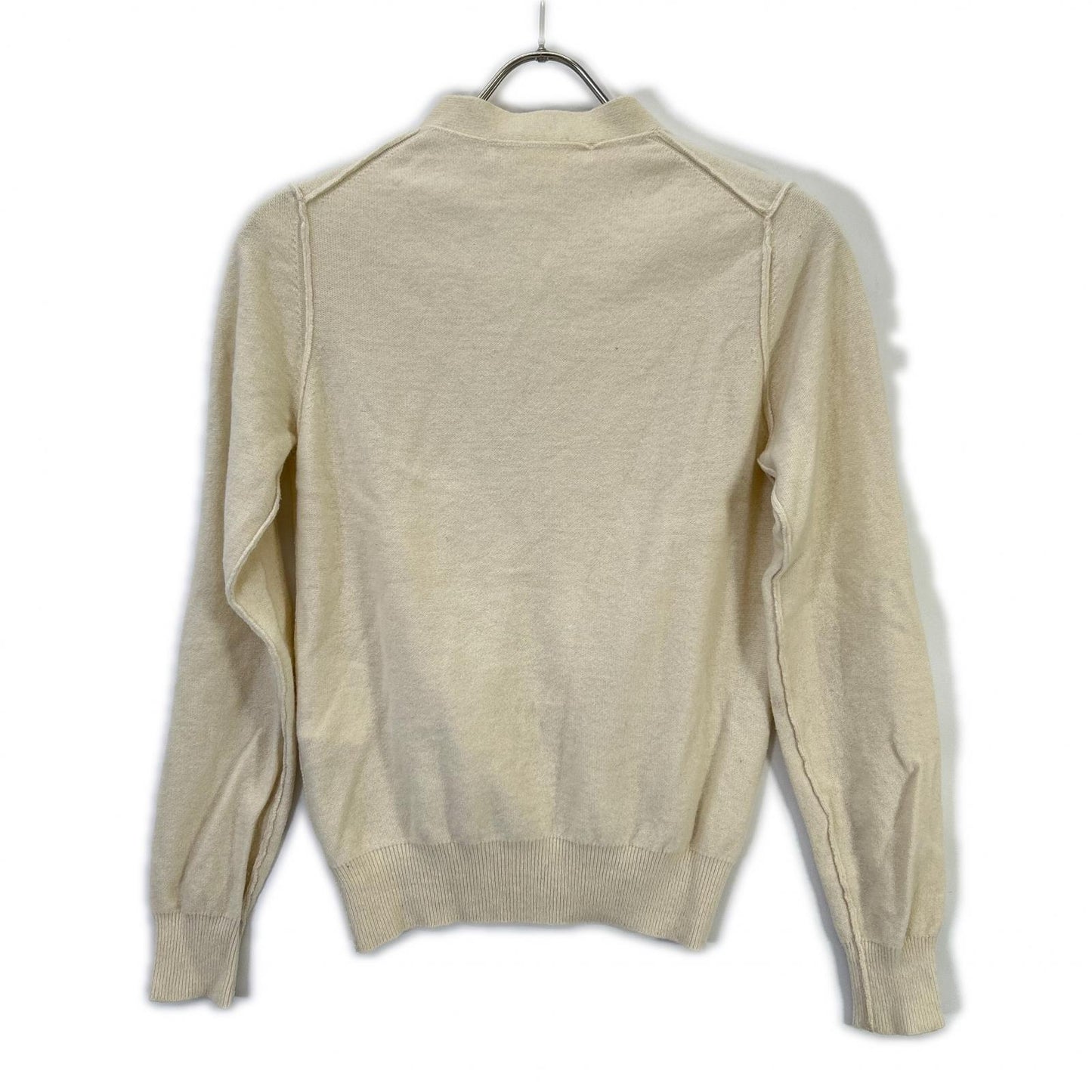 RB-N504 Ivory Knit Cardigan Top S Women's