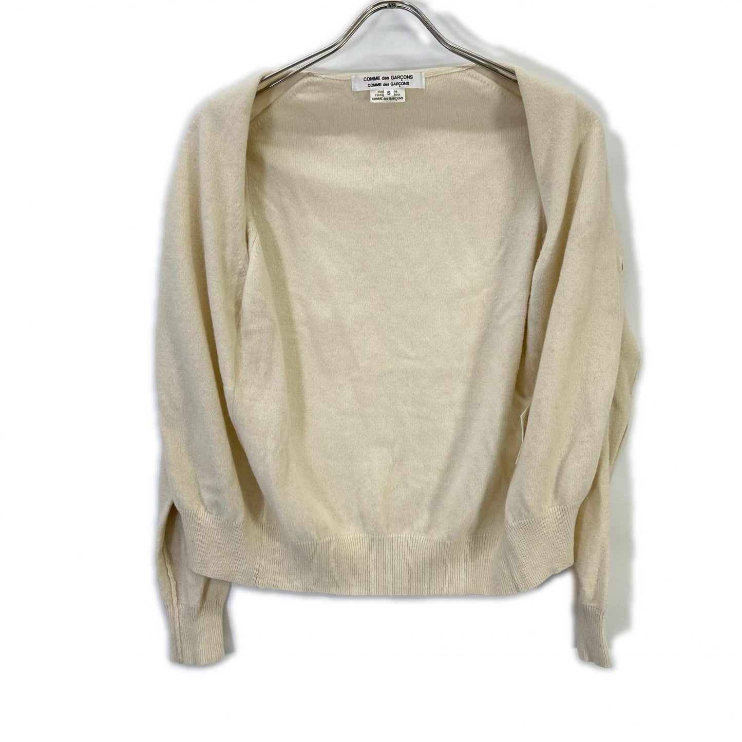 RB-N504 Ivory Knit Cardigan Top S Women's