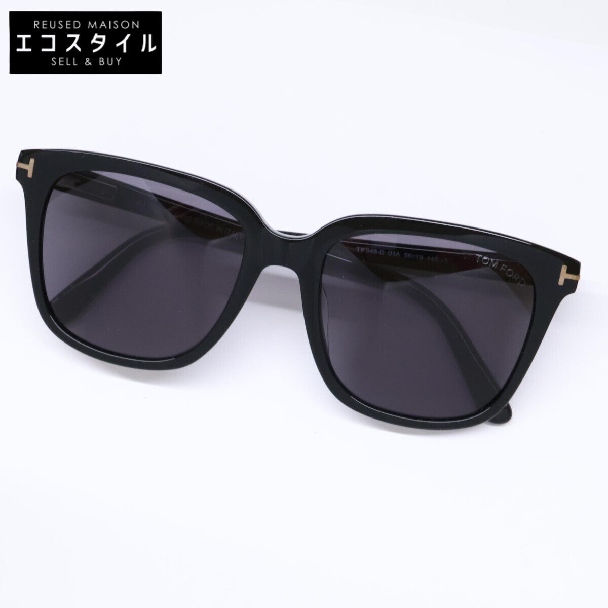 TOM FORD トムフォード TF948-D 01A ウェリントンシェイプ サングラス