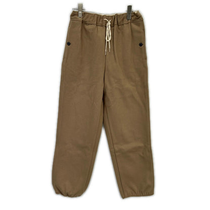 Beige Wool Beaver Track Pants Bottoms 1 Ladies