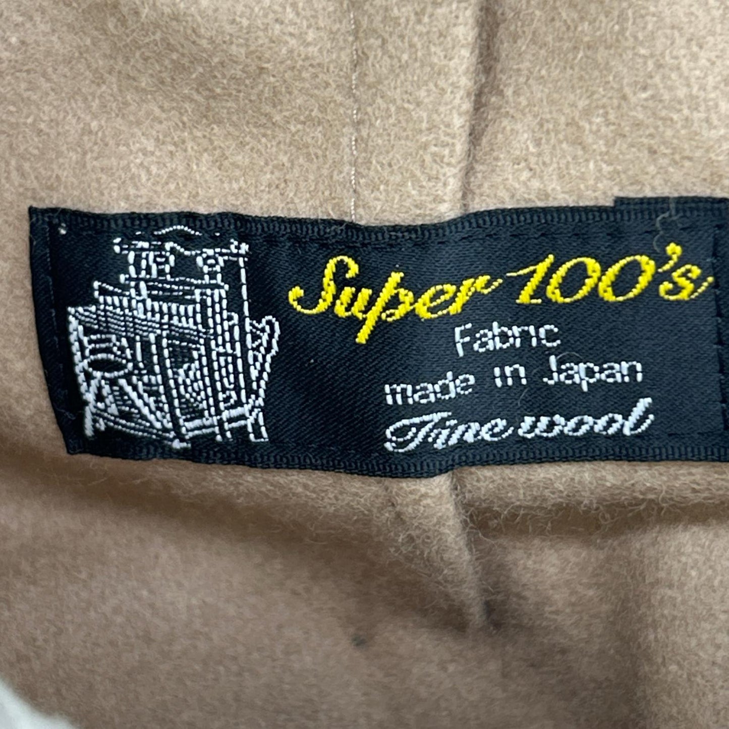 Beige Wool Beaver Track Pants Bottoms 1 Ladies