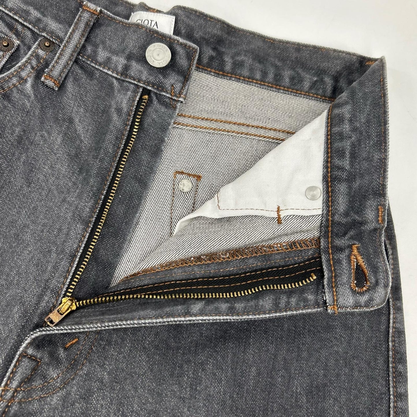 NPTLｰ5HI ﾁｬｺｰﾙ ｽﾋﾞﾝｺｯﾄﾝ 13.5oz ﾃﾞﾆﾑﾊﾟﾝﾂ ボトムス 26 レディース