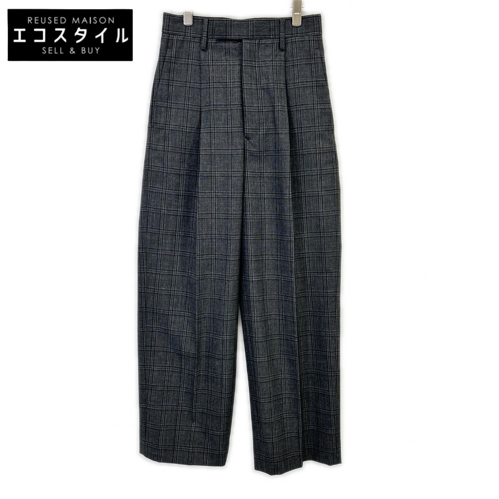 AURALEE オーラリー 24年製 BLUEFACED WOOL CHECK SLACKS ボトムス