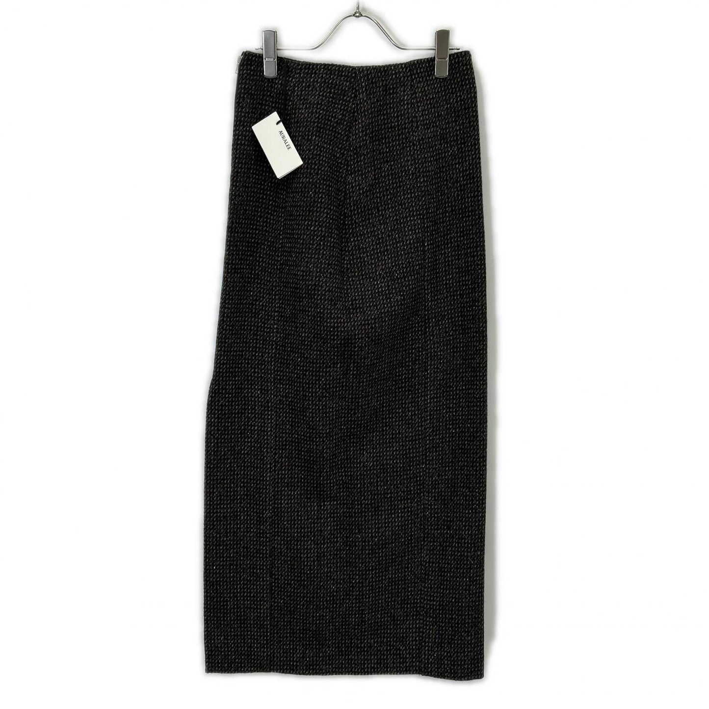 AURALEE 25SS ALPACA WOOL SILK TWEED PENCIL SKIRT