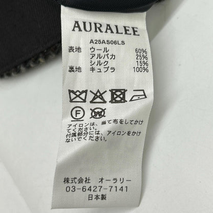 AURALEE 25SS ALPACA WOOL SILK TWEED PENCIL SKIRT