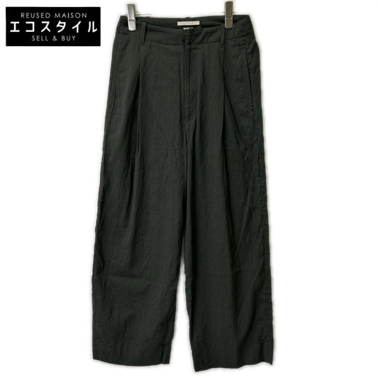 blurhms ブラームス カーキ Wool Rayon Silk Wide Slacks ボトムス
