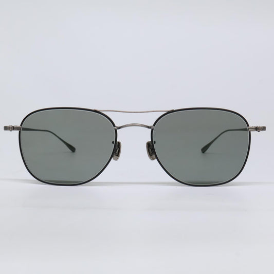 EYEVAN7285 アイヴァン 1014 c.805825 titanium 度入りレンズ 2ブリッジ スクエア サングラス