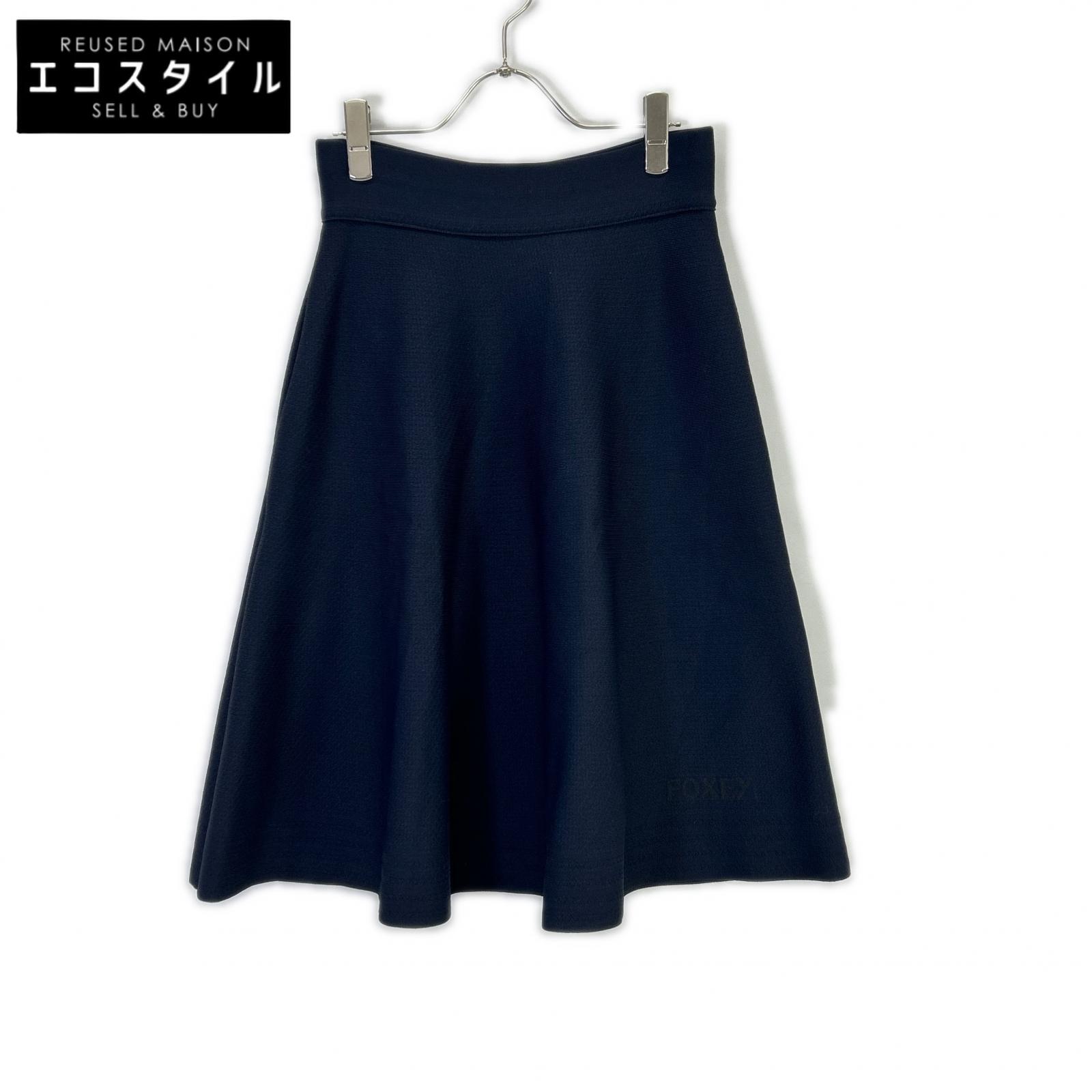 FOXEY BOUTIQUE フォクシーブティック 41364 ネイビー Knit Skirt スカート