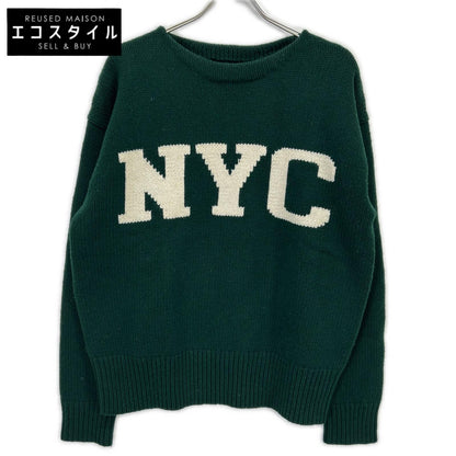 POLO RALPH LAUREN ポロ ラルフローレン 25AW グリーン インターシャ編み NYC ニットプルオーバー トップス
