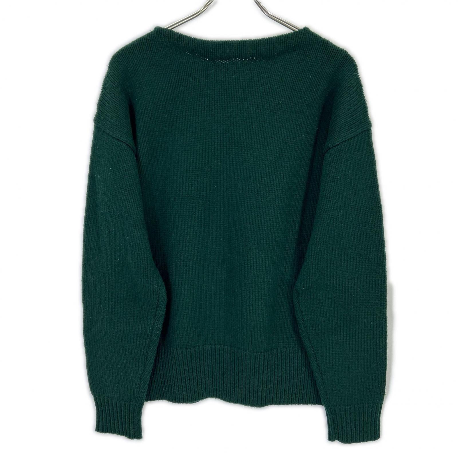 POLO RALPH LAUREN ポロ ラルフローレン 25AW グリーン インターシャ編み NYC ニットプルオーバー トップス