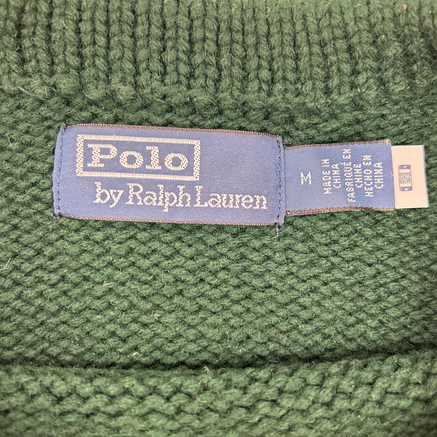 POLO RALPH LAUREN ポロ ラルフローレン 25AW グリーン インターシャ編み NYC ニットプルオーバー トップス