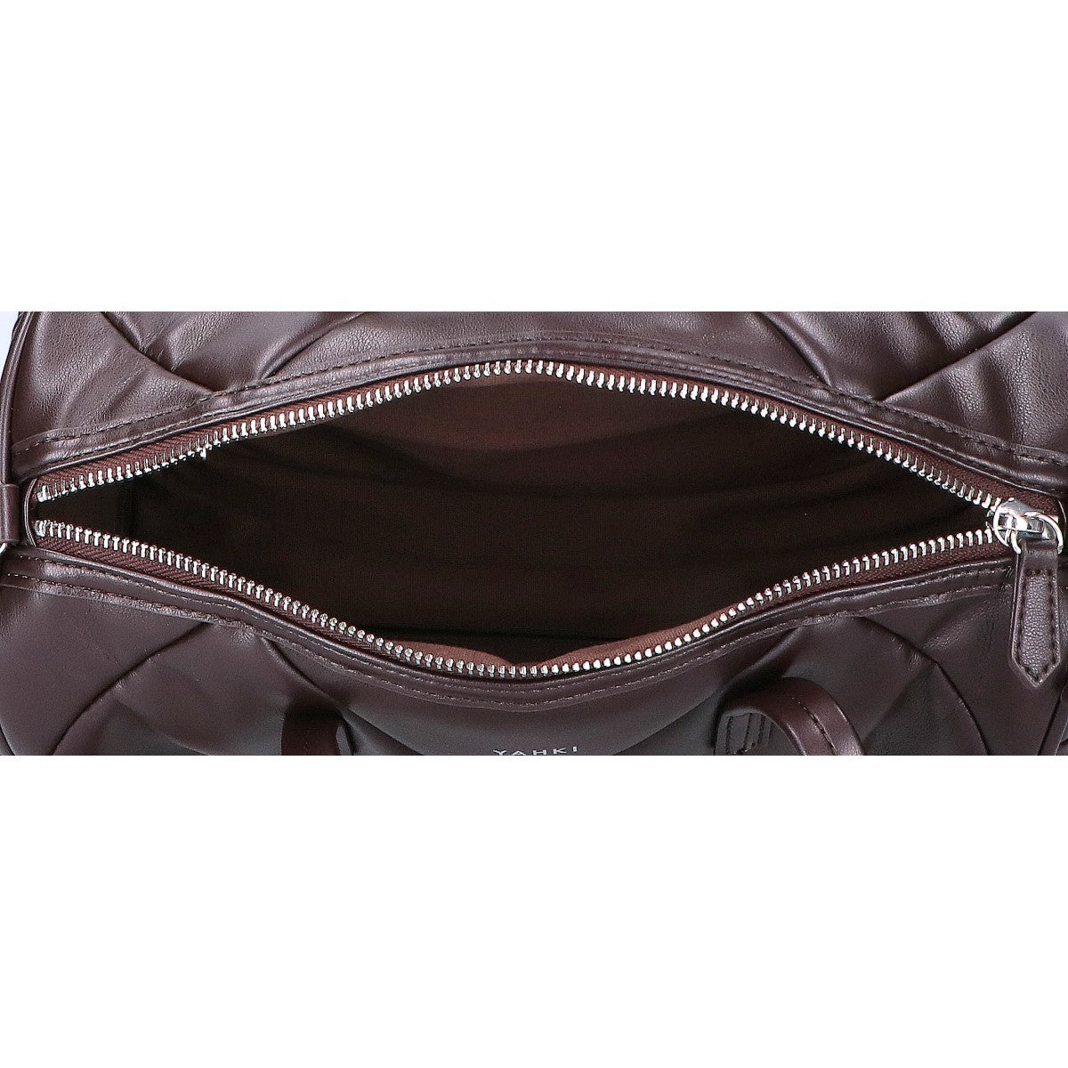YAHKI ヤーキ 【美品】フェイクレザー キルティング 2WAYショルダー ボストンバッグ