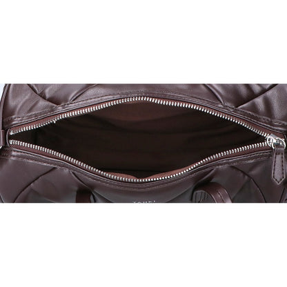 YAHKI ヤーキ 【美品】フェイクレザー キルティング 2WAYショルダー ボストンバッグ