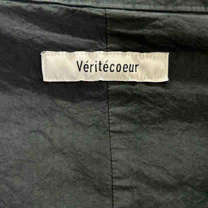 Veritecoeur ヴェリテクール DF-003 ブラック コットン ガーメントダイコート コート