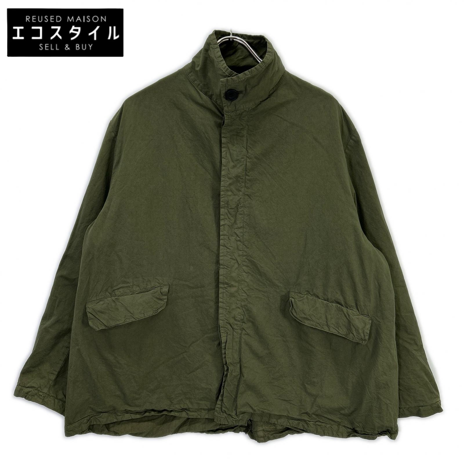 Veritecoeur VC-2669 Khaki Cotton Garment Dyed Coat Jacket