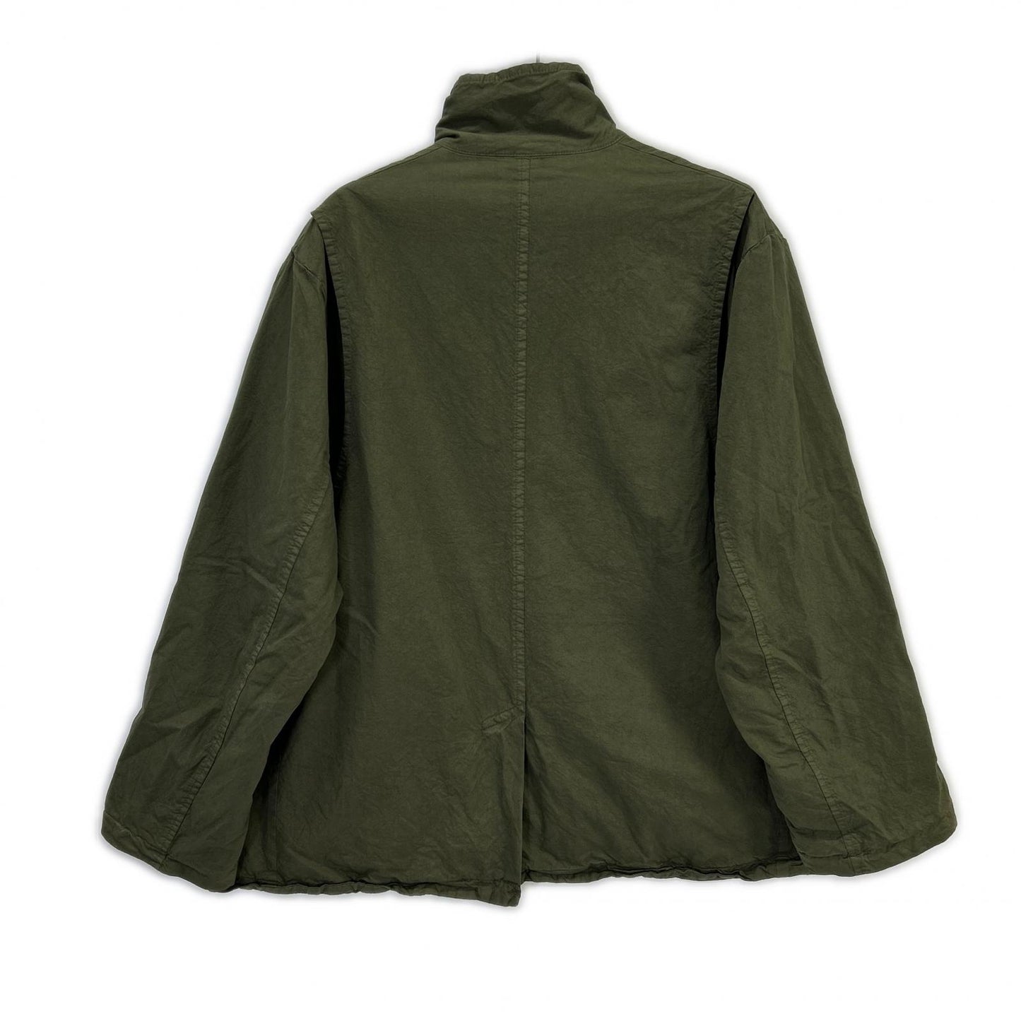 Veritecoeur VC-2669 Khaki Cotton Garment Dyed Coat Jacket