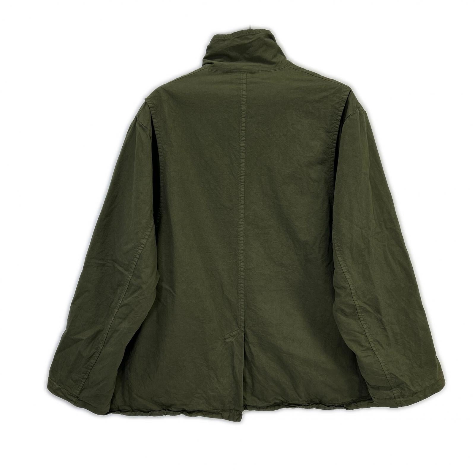 Veritecoeur VC-2669 Khaki Cotton Garment Dyed Coat Jacket