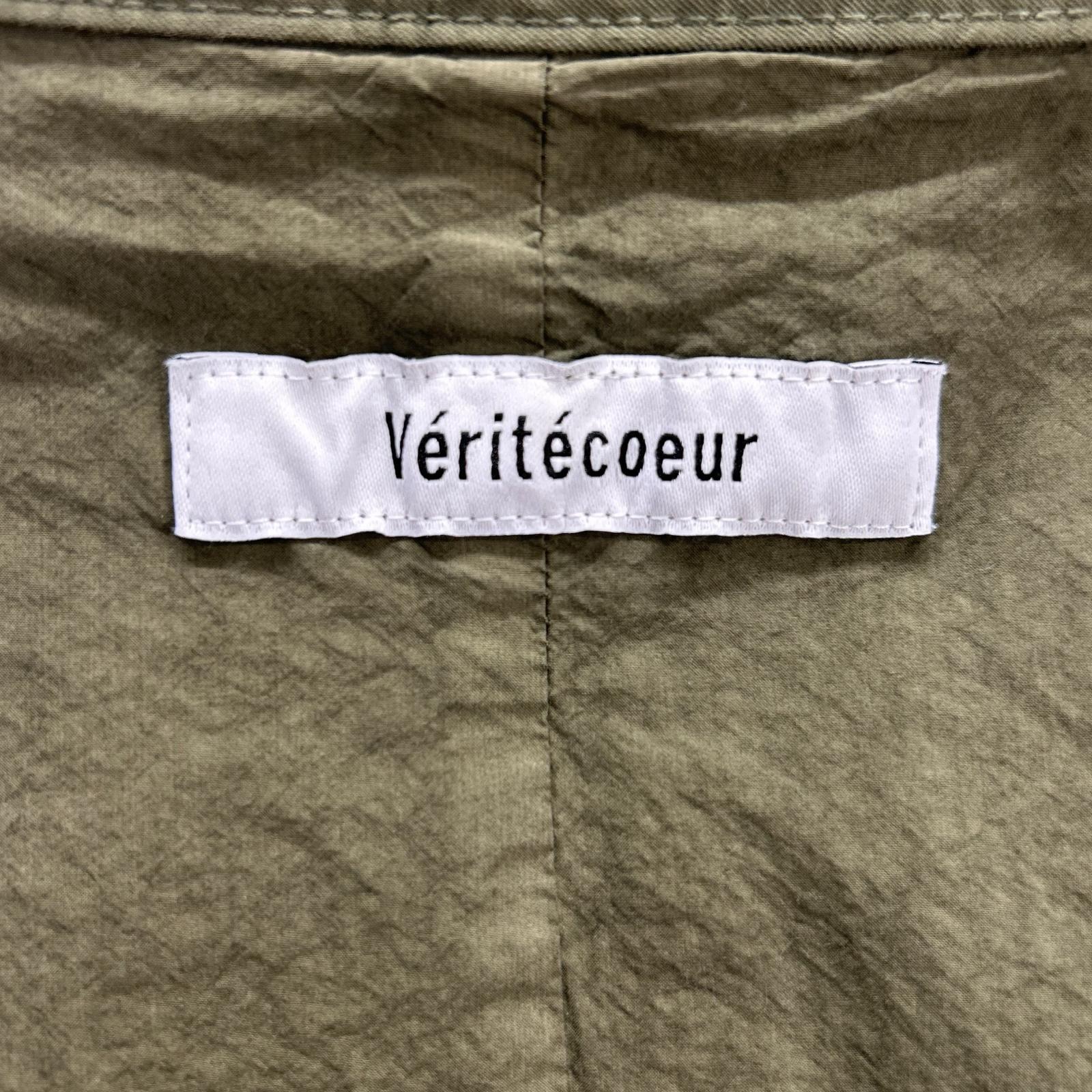 Veritecoeur VC-2669 Khaki Cotton Garment Dyed Coat Jacket
