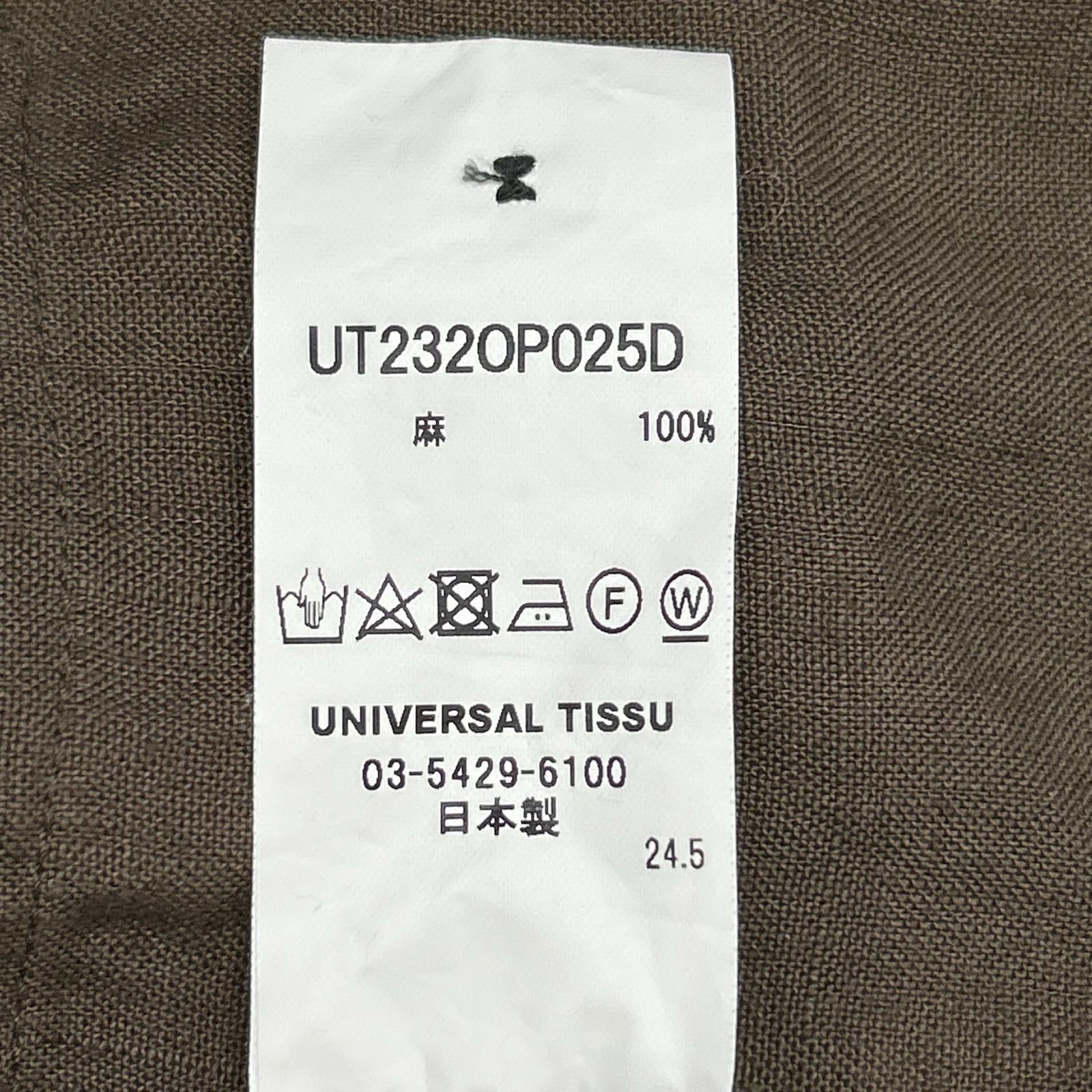 UT232OP025D ｶｰｷ ﾘﾈﾝ ﾉｰｽﾘｰﾌﾞﾜﾝﾋﾟｰｽ ワンピース 表記無し レディース