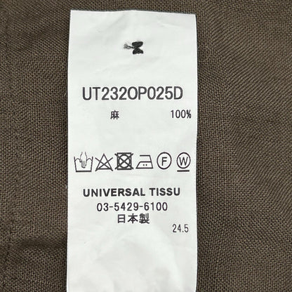 UT232OP025D ｶｰｷ ﾘﾈﾝ ﾉｰｽﾘｰﾌﾞﾜﾝﾋﾟｰｽ ワンピース 表記無し レディース