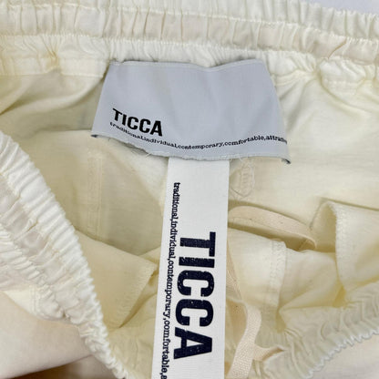 TICCA ティッカ 0241426192 24SS ホワイト JERSEY リブパンツ ボトムス