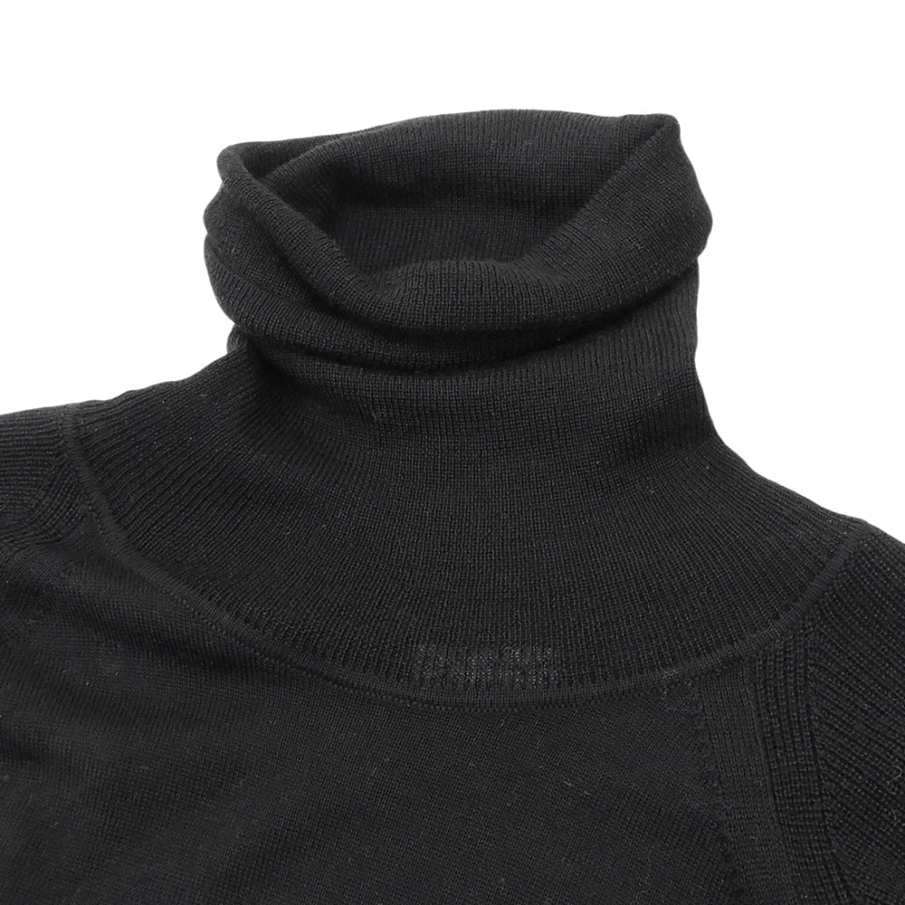 タートルネック ニット セーター シルクブレンド トップス レディース ブラック F 24AW トップス F レディース