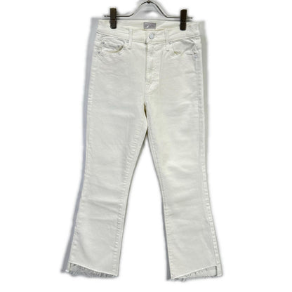 22SS ﾎﾜｲﾄ ｸﾛｯﾌﾟﾄﾞﾚｲﾔｰｶｯﾄﾃﾞﾆﾑﾊﾟﾝﾂ ボトムス 26 レディース