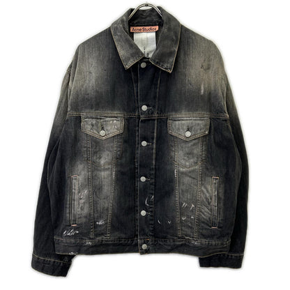 ACNE STUDIOS アクネ ストゥディオズ FN-UX-OUTW000073 25FW オーバーサイズ ペイント デニムジャケット ジャケット