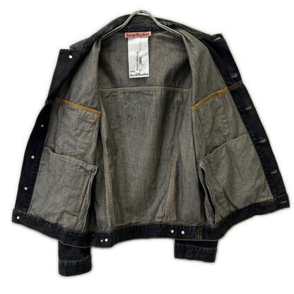 ACNE STUDIOS アクネ ストゥディオズ FN-UX-OUTW000073 25FW オーバーサイズ ペイント デニムジャケット ジャケット