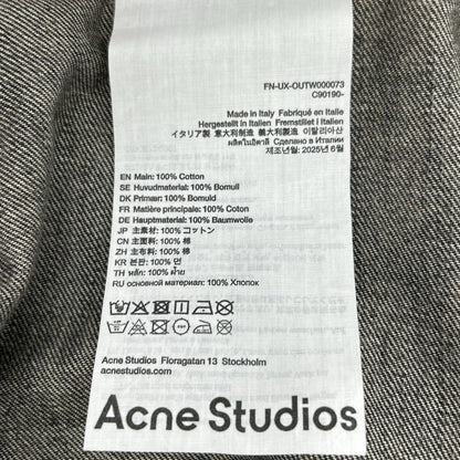 ACNE STUDIOS アクネ ストゥディオズ FN-UX-OUTW000073 25FW オーバーサイズ ペイント デニムジャケット ジャケット