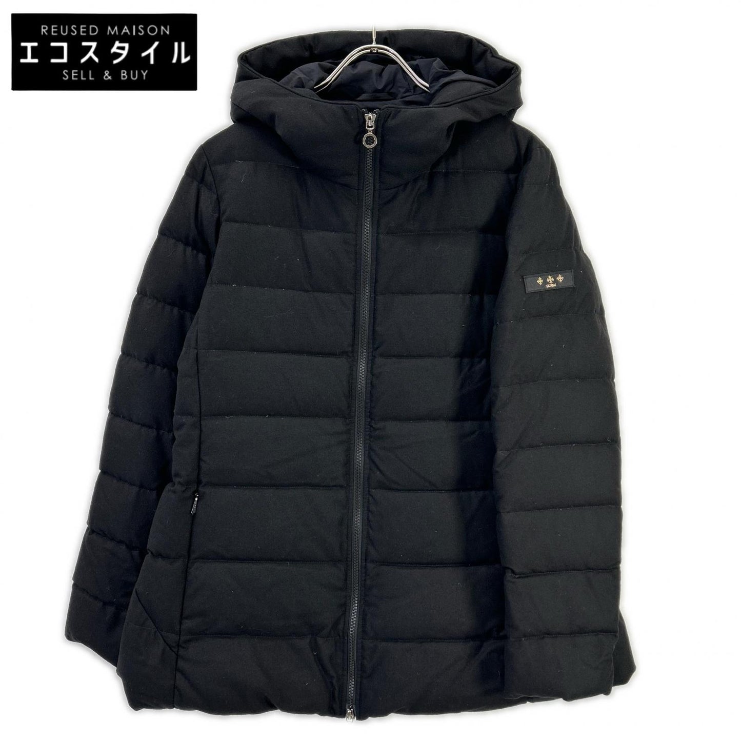 TATRAS タトラス LTOU24A4016-D 24AW ブラック フード付き ダウンジャケット ジャケット