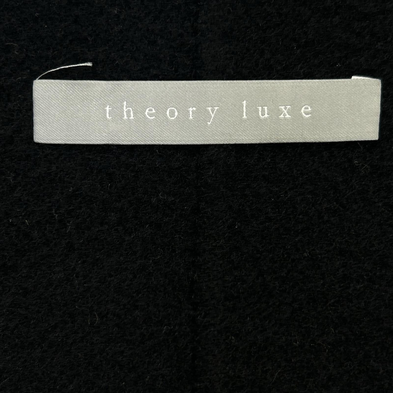 23AW Navy x Black Cashmere Blend Belted Coat 38 Women's