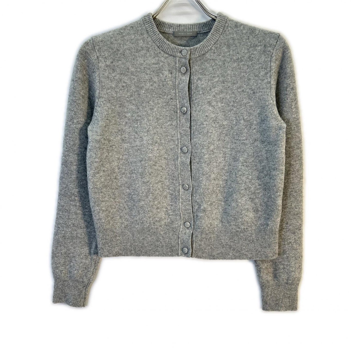 theory luxe セオリーリュクス 25年 グレー カシミヤ混 ラメカーディガン トップス