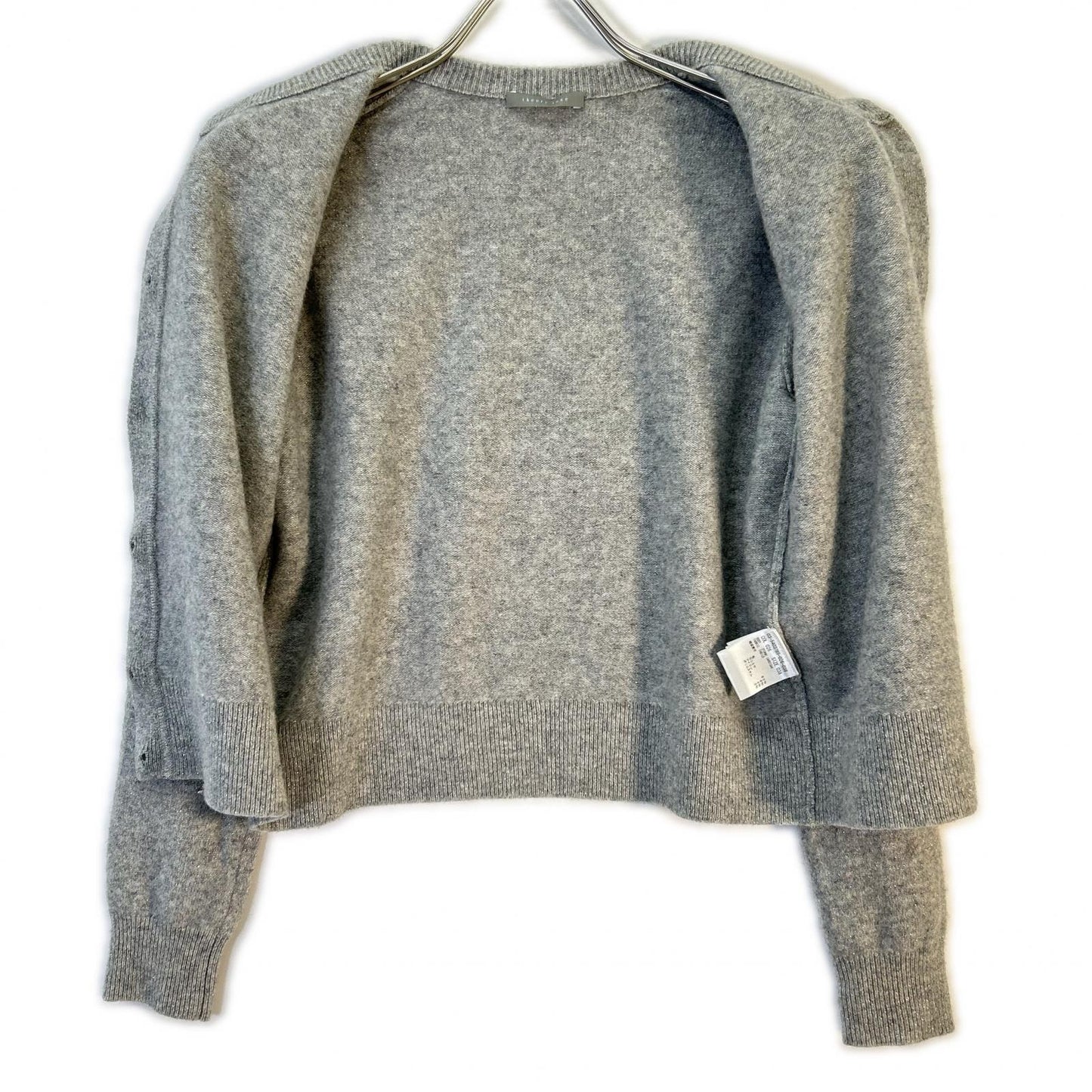 theory luxe セオリーリュクス 25年 グレー カシミヤ混 ラメカーディガン トップス