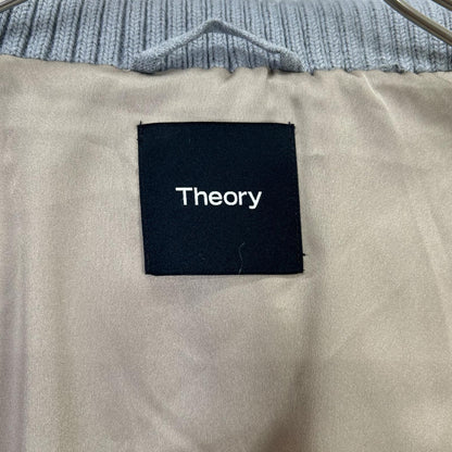 Theory セオリー 25年 グレー Wool Pl Flannel Cozy Collar Puff Coat ジャケット