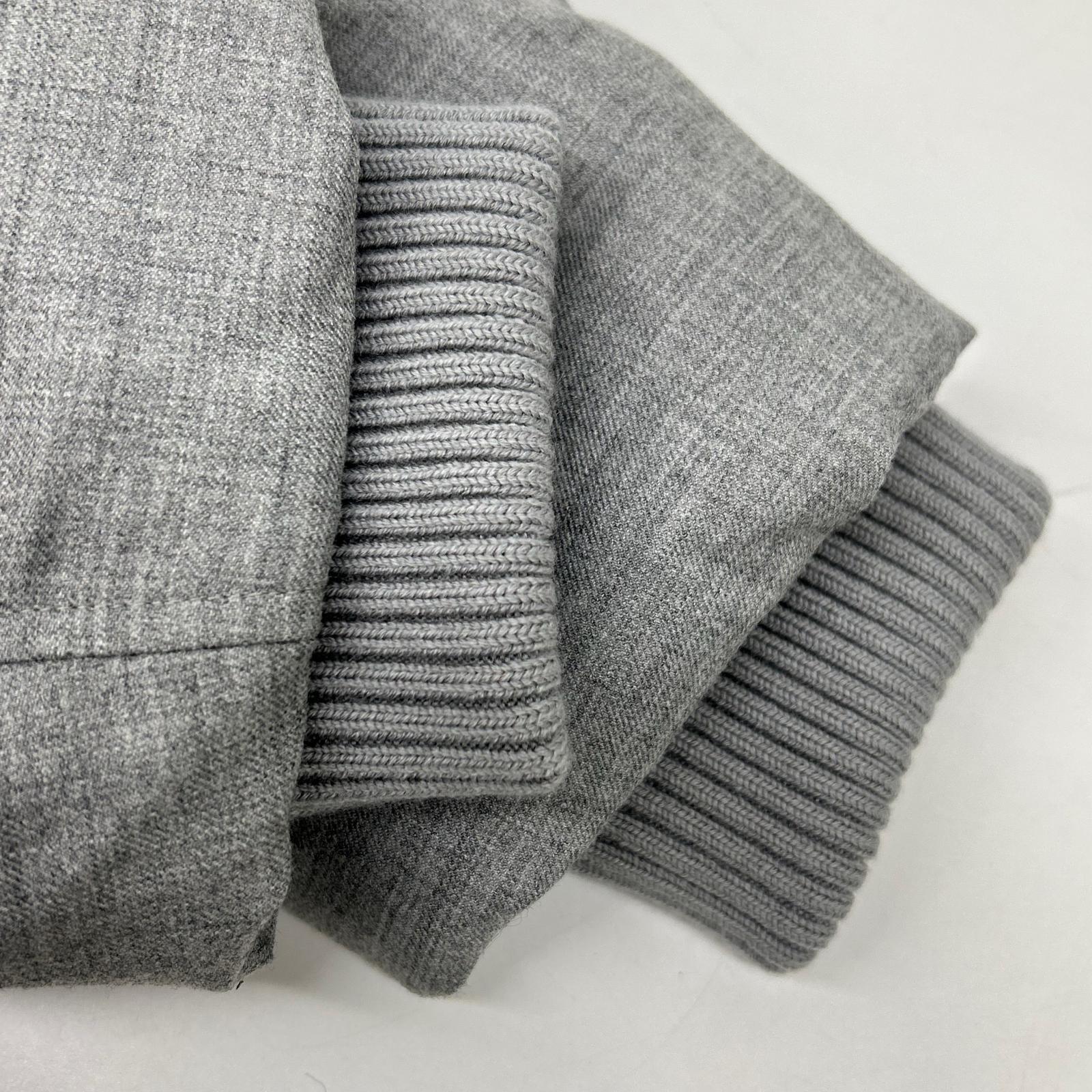 Theory セオリー 25年 グレー Wool Pl Flannel Cozy Collar Puff Coat ジャケット