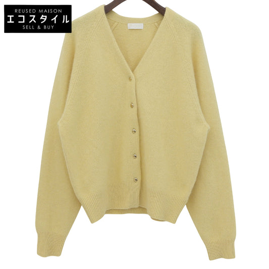 BALLSEY ボールジー 美品 フラッフィーヤーン Vネックカーディガン トップス レディース イエロー S 24年 トップス