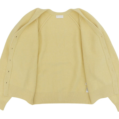 BALLSEY ボールジー 美品 フラッフィーヤーン Vネックカーディガン トップス レディース イエロー S 24年 トップス