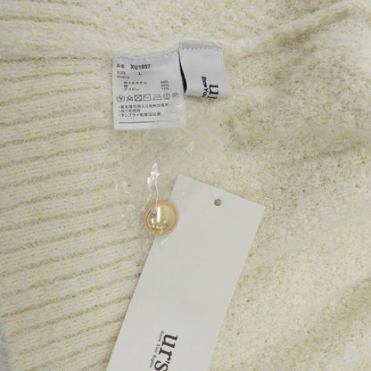Unused, gold button crew neck vest, women's, ivory, XU1807 vest, L, women's